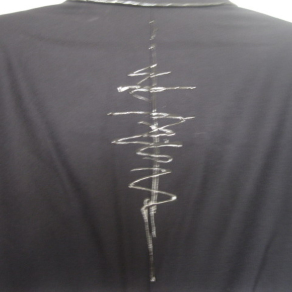 Conti di Roma Hand Painted Black Wool Blazer 10-12 - Picture 6 of 8